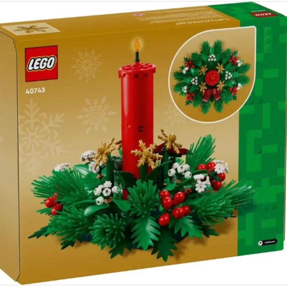 LEGO Christmas Table Decoration Candle Wreath Centerpiece 40743 BNIB